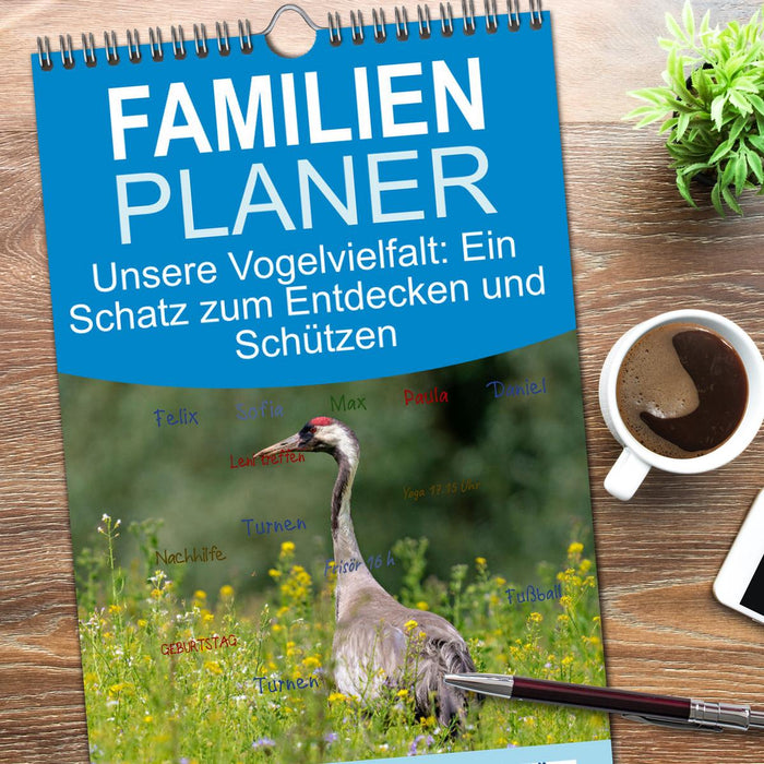 Unsere Vogelvielfalt: Ein Schatz zum Entdecken und Schützen (CALVENDO Familienplaner 2026)