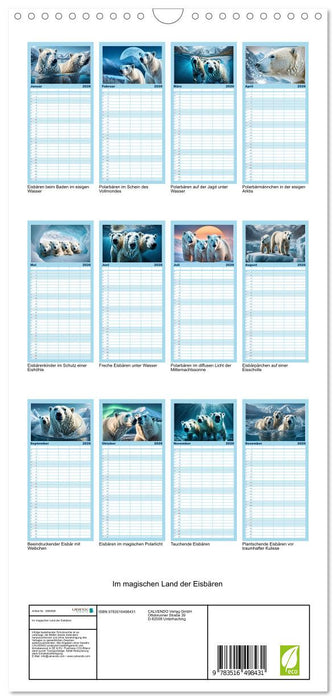 Im magischen Land der Eisbären (CALVENDO Familienplaner 2026)