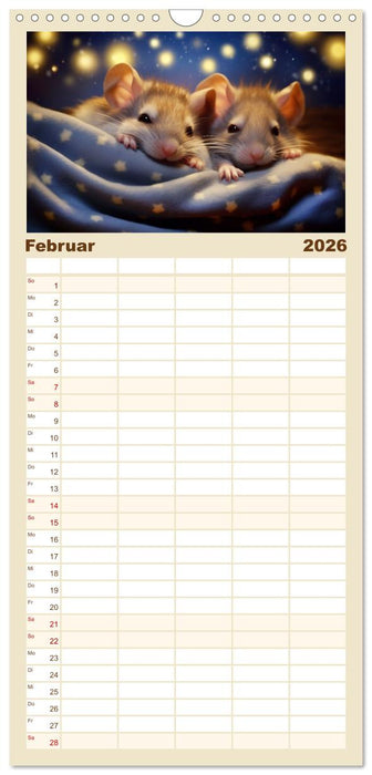 Ein Jahr im Leben von Familie Maus (CALVENDO Familienplaner 2026)