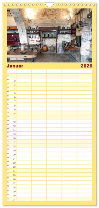 Fürstliche Küchen und Tafeln (CALVENDO Familienplaner 2026)