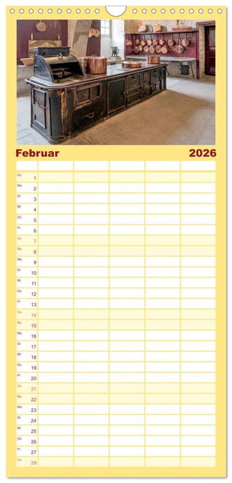 Fürstliche Küchen und Tafeln (CALVENDO Familienplaner 2026)