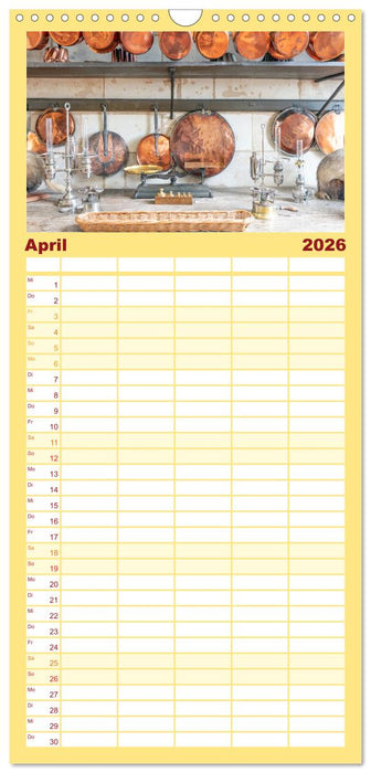 Fürstliche Küchen und Tafeln (CALVENDO Familienplaner 2026)