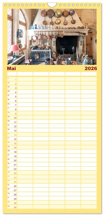 Fürstliche Küchen und Tafeln (CALVENDO Familienplaner 2026)