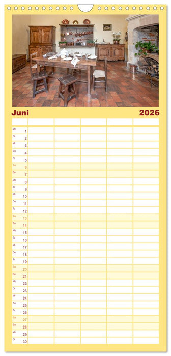 Fürstliche Küchen und Tafeln (CALVENDO Familienplaner 2026)