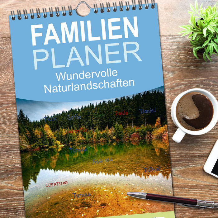 Wundervolle Naturlandschaften (CALVENDO Familienplaner 2026)