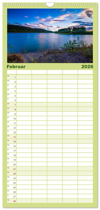 Wundervolle Naturlandschaften (CALVENDO Familienplaner 2026)