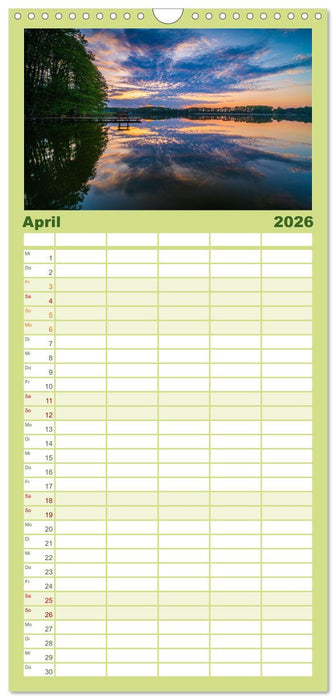 Wundervolle Naturlandschaften (CALVENDO Familienplaner 2026)