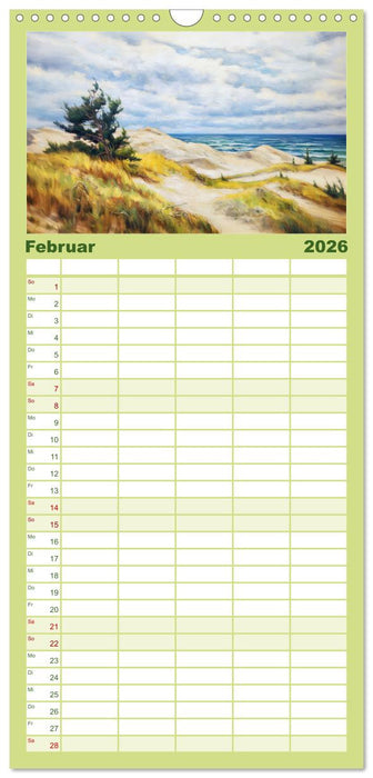 Ostsee-Geflüster - Entspannung am Meer (CALVENDO Familienplaner 2026)