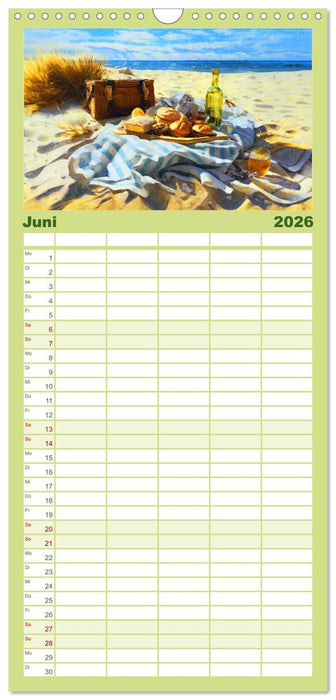Ostsee-Geflüster - Entspannung am Meer (CALVENDO Familienplaner 2026)