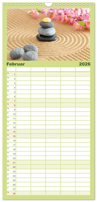 Natur-Meditationen – Nimm Dir Zeit (CALVENDO Familienplaner 2026)