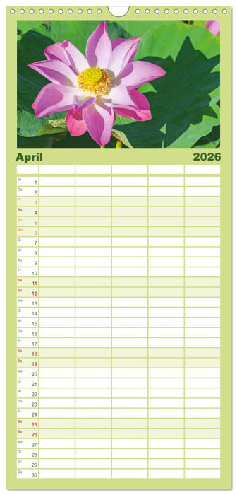 Natur-Meditationen – Nimm Dir Zeit (CALVENDO Familienplaner 2026)