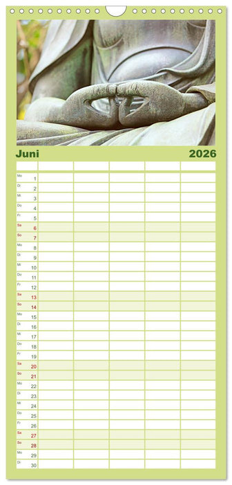 Natur-Meditationen – Nimm Dir Zeit (CALVENDO Familienplaner 2026)