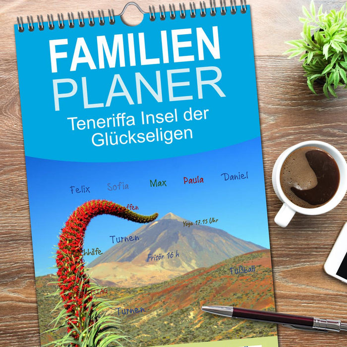 Teneriffa Insel der Glückseligen (CALVENDO Familienplaner 2026)