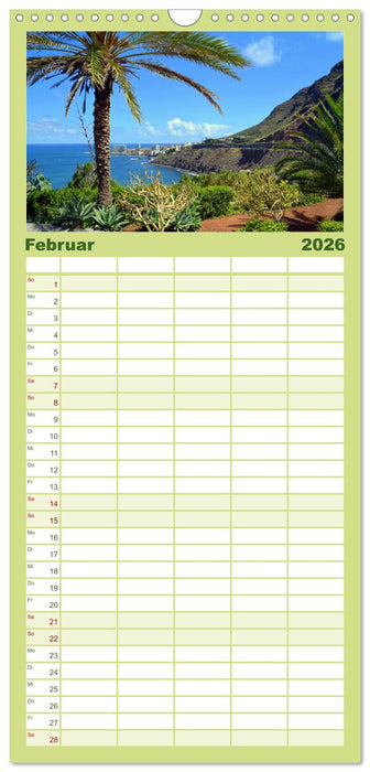Teneriffa Insel der Glückseligen (CALVENDO Familienplaner 2026)
