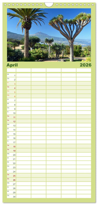 Teneriffa Insel der Glückseligen (CALVENDO Familienplaner 2026)