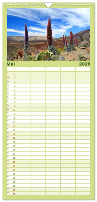 Teneriffa Insel der Glückseligen (CALVENDO Familienplaner 2026)