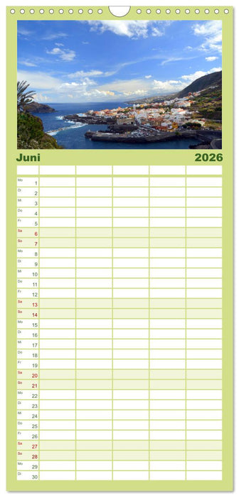 Teneriffa Insel der Glückseligen (CALVENDO Familienplaner 2026)