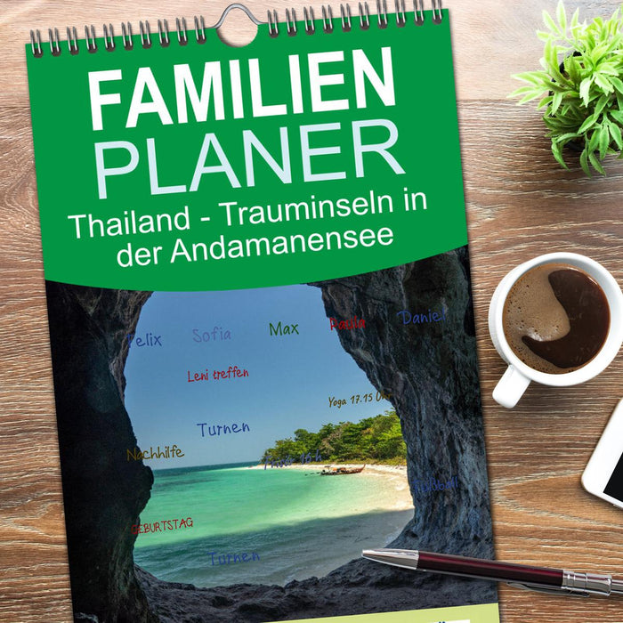 Thailand - Trauminseln in der Andamanensee (CALVENDO Familienplaner 2026)