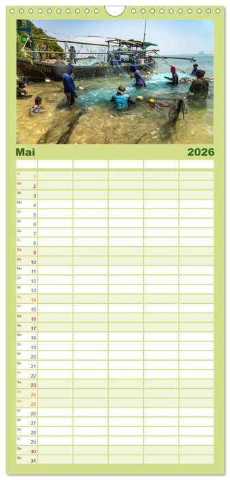 Thailand - Trauminseln in der Andamanensee (CALVENDO Familienplaner 2026)