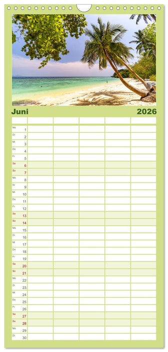 Thailand - Trauminseln in der Andamanensee (CALVENDO Familienplaner 2026)