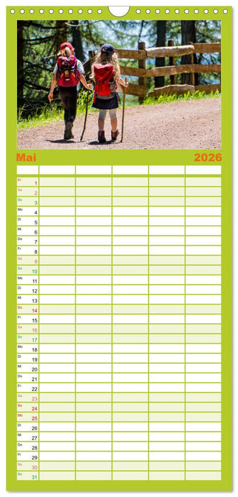 WANDERN über Stock und Stein in der Schweiz (CALVENDO Familienplaner 2026)