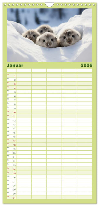 Nach Art der Lemminge (CALVENDO Familienplaner 2026)