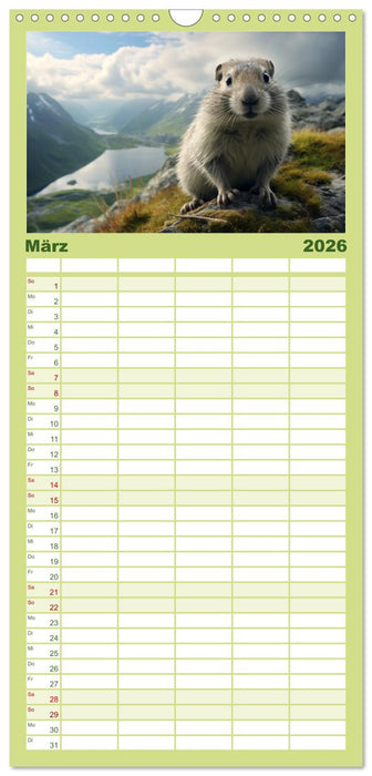 Nach Art der Lemminge (CALVENDO Familienplaner 2026)