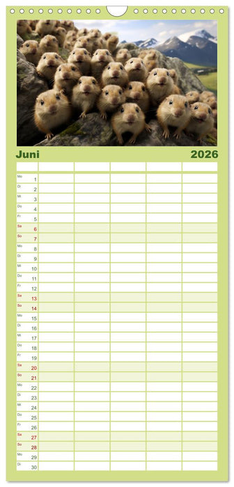 Nach Art der Lemminge (CALVENDO Familienplaner 2026)