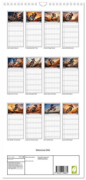 Motorcross Welt (CALVENDO Familienplaner 2026)