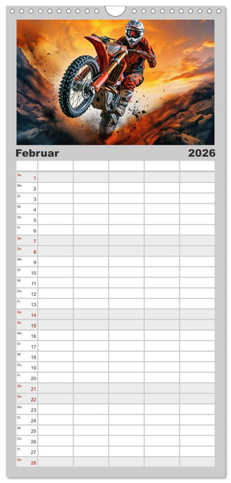 Motorcross Welt (CALVENDO Familienplaner 2026)