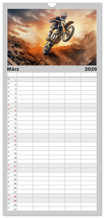 Motorcross Welt (CALVENDO Familienplaner 2026)