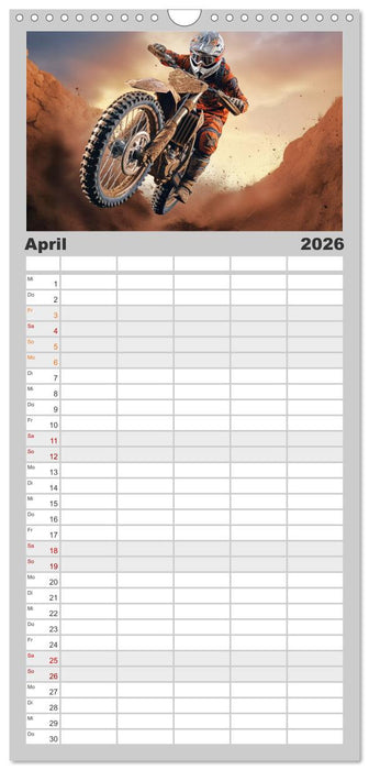 Motorcross Welt (CALVENDO Familienplaner 2026)