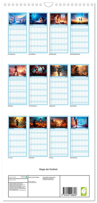 Magie der Kindheit (CALVENDO Familienplaner 2026)