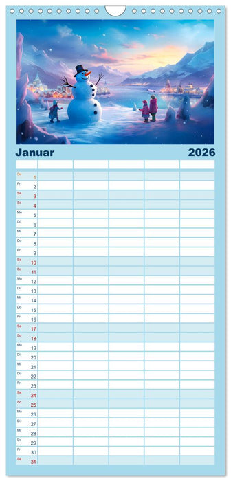 Magie der Kindheit (CALVENDO Familienplaner 2026)