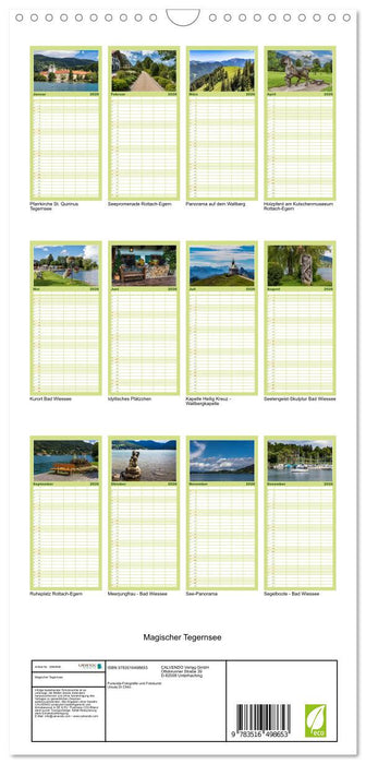 Magischer Tegernsee (CALVENDO Familienplaner 2026)