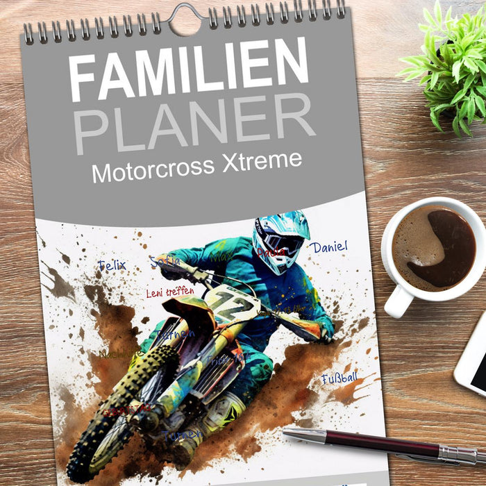 Motorcross Xtreme (CALVENDO Familienplaner 2026)