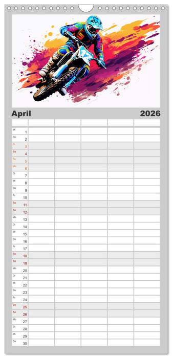 Motorcross Xtreme (CALVENDO Familienplaner 2026)