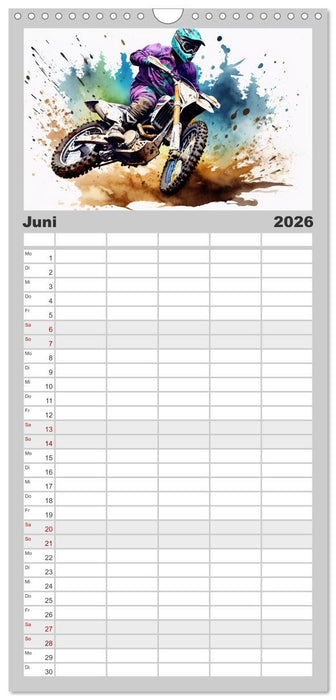 Motorcross Xtreme (CALVENDO Familienplaner 2026)