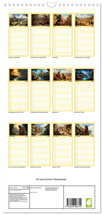 Es war einmal in Südamerika (CALVENDO Familienplaner 2026)