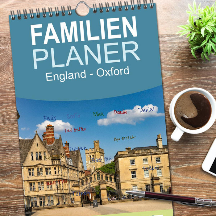 England - Oxford (CALVENDO Familienplaner 2026)