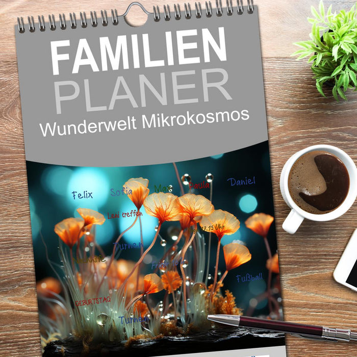 Wunderwelt Mikrokosmos (CALVENDO Familienplaner 2026)