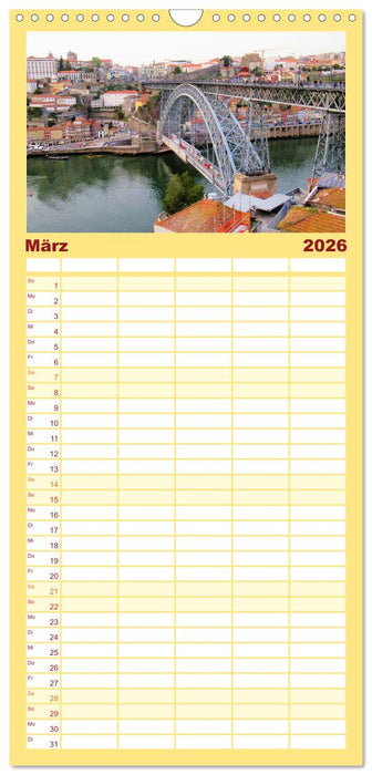 Städtereise nach Porto (CALVENDO Familienplaner 2026)