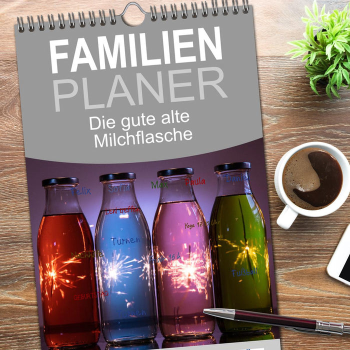 Die gute alte Milchflasche (CALVENDO Familienplaner 2026)