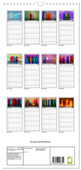 Die gute alte Milchflasche (CALVENDO Familienplaner 2026)
