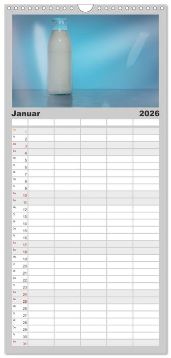 Die gute alte Milchflasche (CALVENDO Familienplaner 2026)