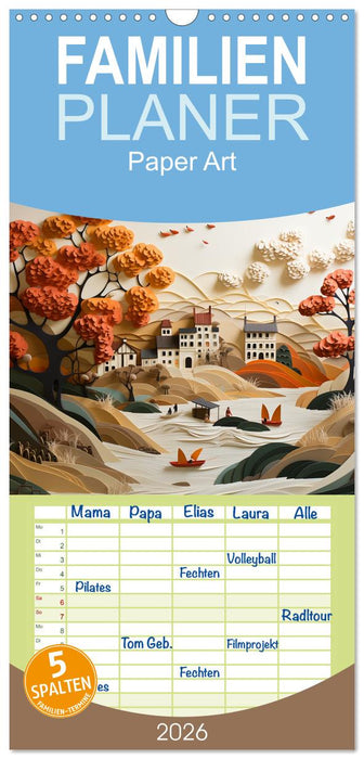 Paper Art (CALVENDO Familienplaner 2026)