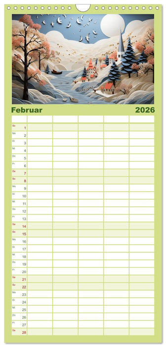 Paper Art (CALVENDO Familienplaner 2026)