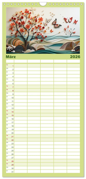 Paper Art (CALVENDO Familienplaner 2026)