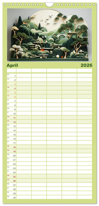 Paper Art (CALVENDO Familienplaner 2026)