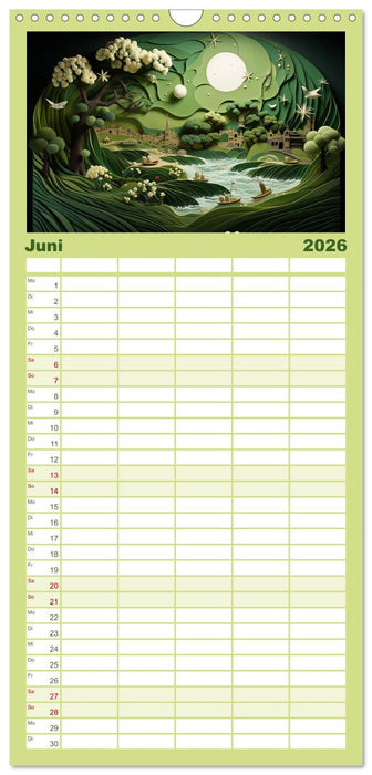 Paper Art (CALVENDO Familienplaner 2026)